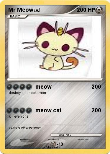 Pokemon Mr Meow