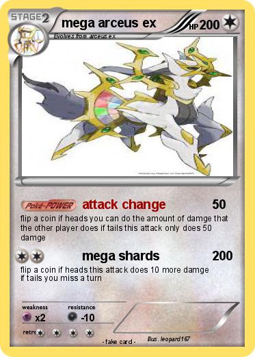 Pokemon mega arceus ex