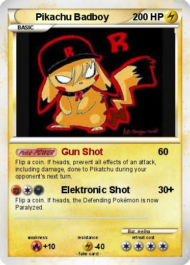 Pokemon Pikachu Badboy