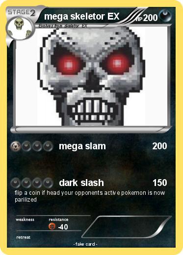 Pokemon mega skeletor EX