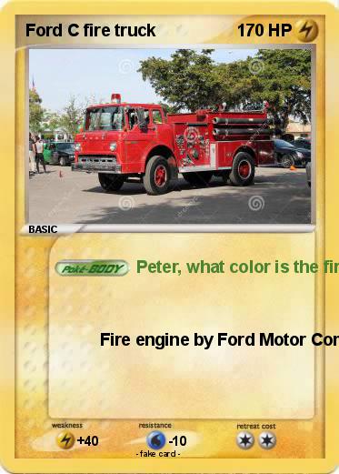 Pokemon Ford C fire truck