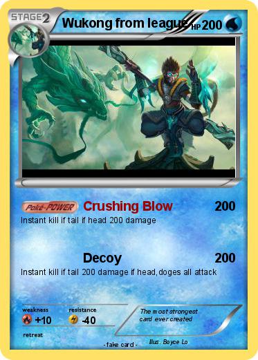Pokemon Wukong from league