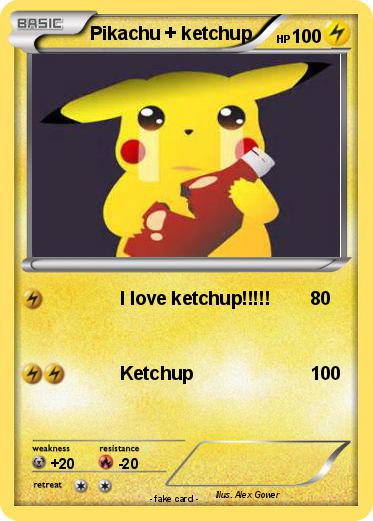 Pokemon Pikachu + ketchup