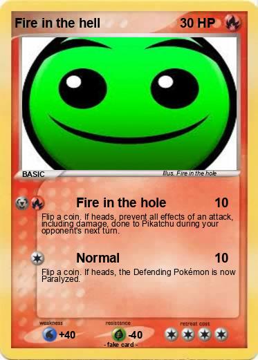 Pokemon Fire in the hell