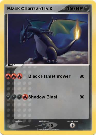 Pokemon Black Charizard lv.X