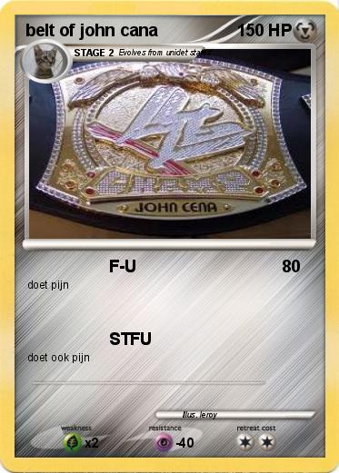 Pokemon belt of john cana