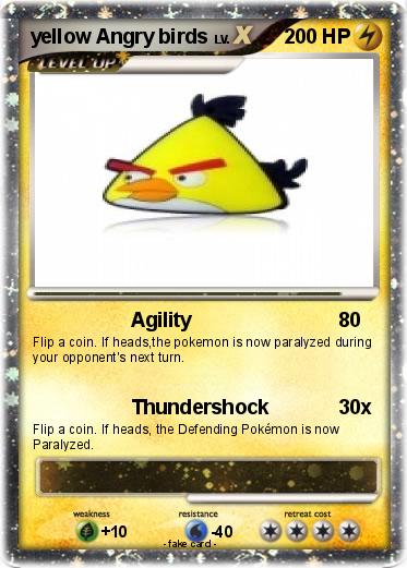 Pokemon yellow Angry birds