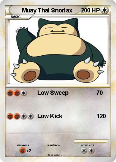 Pokemon Muay Thai Snorlax