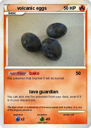 Pokemon volcanic eggs