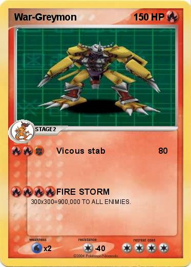 Pokemon War-Greymon