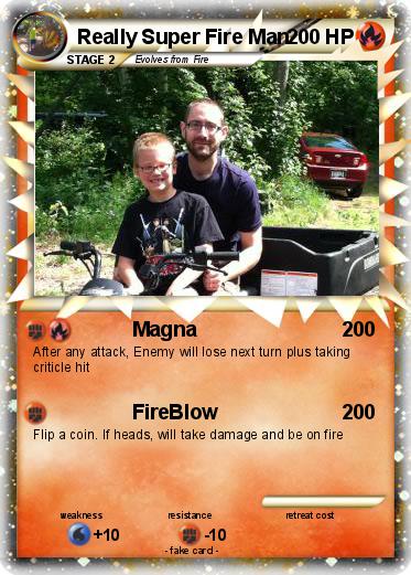 Pokemon Really Super Fire Man