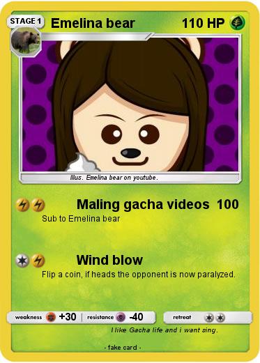 Pokemon Emelina bear