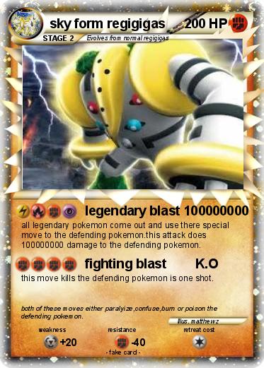 Pokemon sky form regigigas