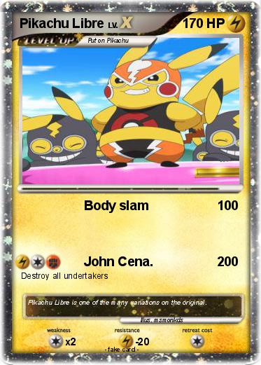 Pokemon Pikachu Libre