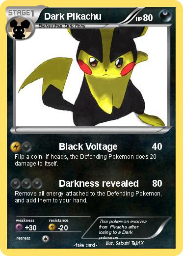 Pokemon Dark Pikachu