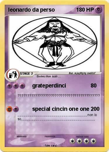 Pokemon leonardo da perso