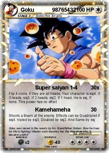 Pokemon Goku            98765432