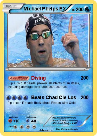 Pokemon Michael Phelps EX