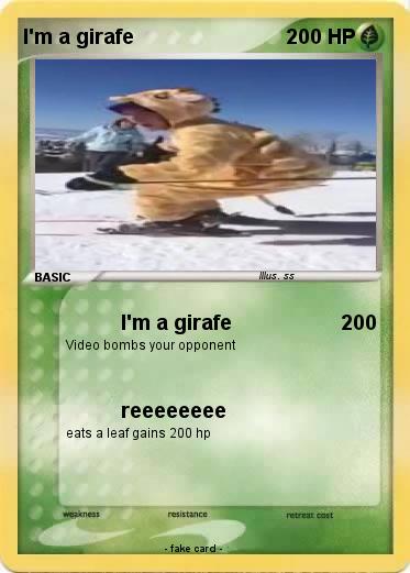 Pokemon I'm a girafe