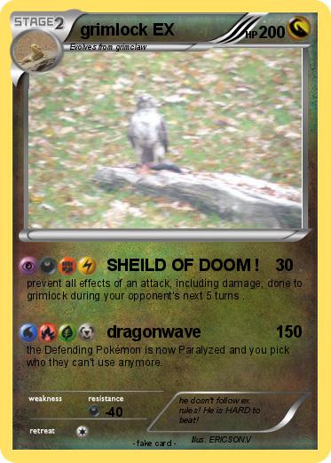 Pokemon grimlock EX