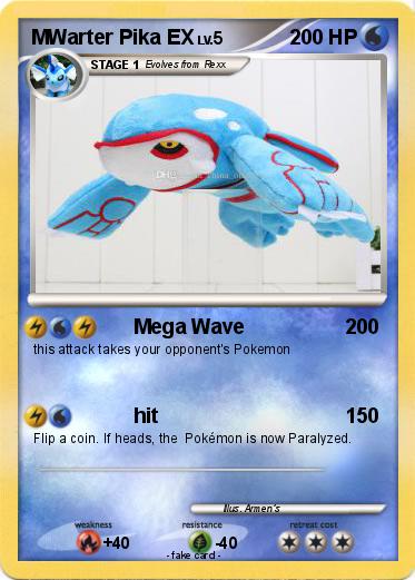 Pokemon MWarter Pika EX