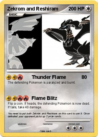 Pokemon Zekrom and Reshiram