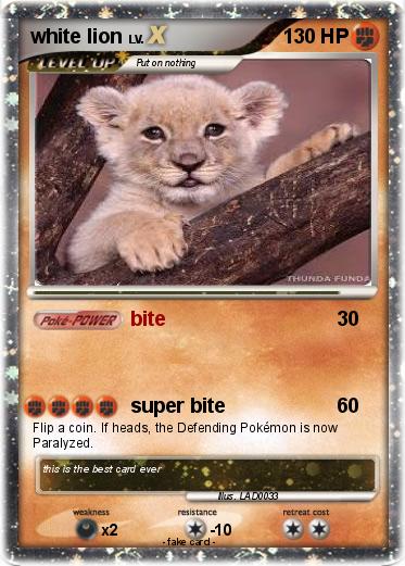 Pokemon white lion