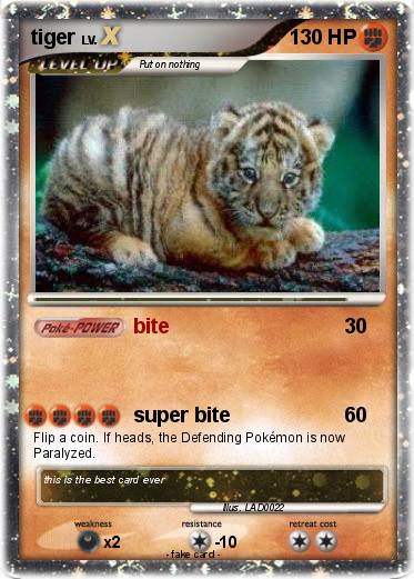 Pokemon tiger