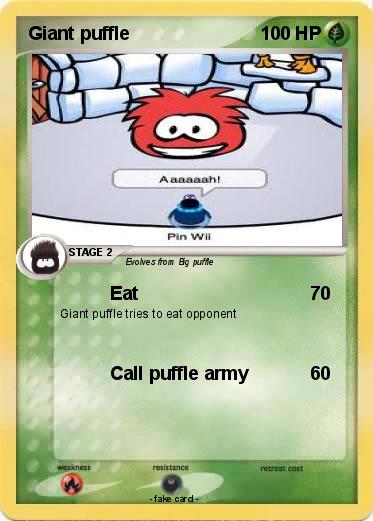 Pokemon Giant puffle
