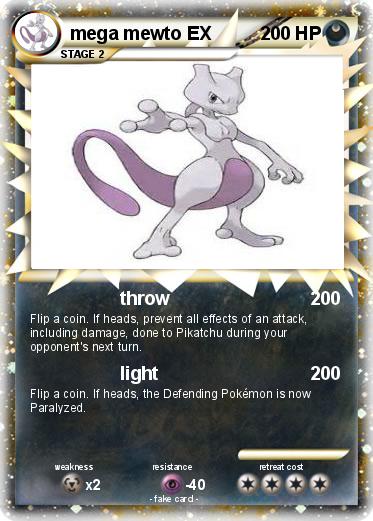 Pokemon mega mewto EX