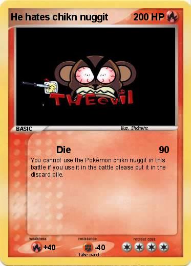 Pokemon He hates chikn nuggit