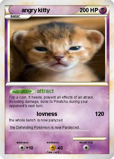 Pokemon angry kitty