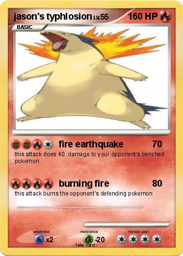 Pokemon jason's typhlosion