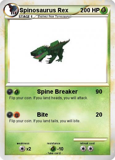 Pokemon Spinosaurus Rex