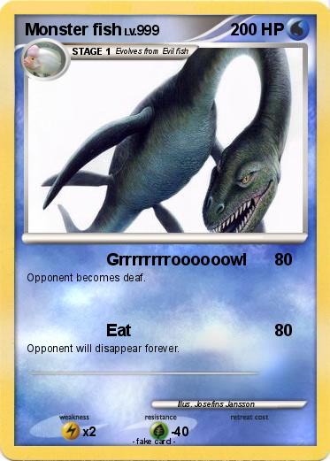 Pokemon Monster fish