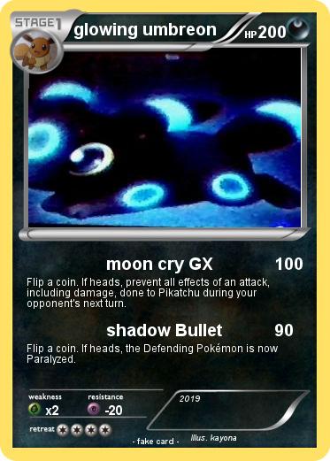 Pokemon glowing umbreon