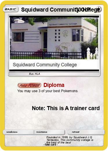 Pokemon Squidward Community College
