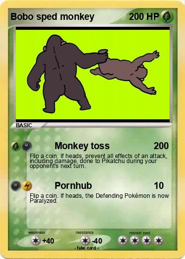 Pokemon Bobo sped monkey