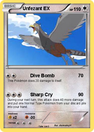Pokemon Unfezant EX
