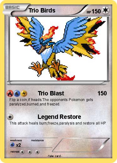 Pokemon Trio Birds