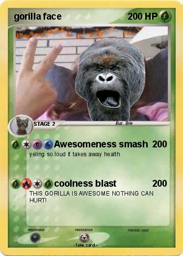 Pokemon gorilla face