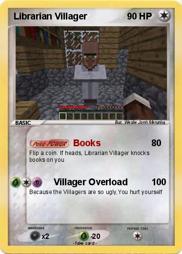 Pokemon Librarian Villager
