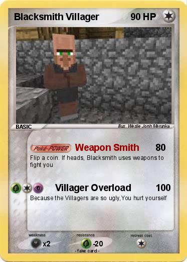 Pokemon Blacksmith Villager
