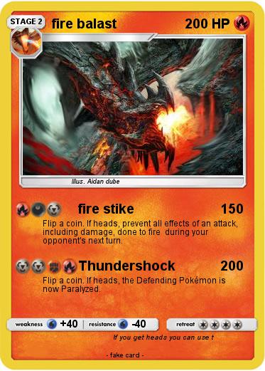 Pokemon fire balast