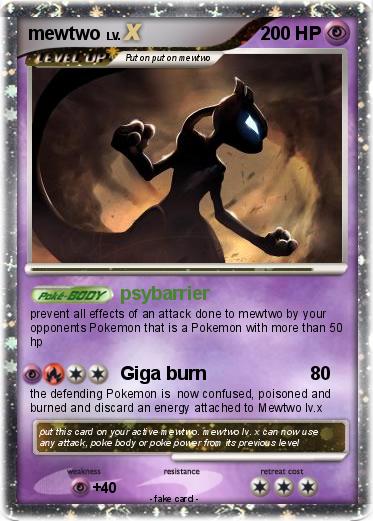 Pokemon mewtwo