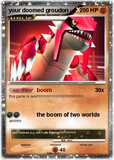 Pokemon your doomed groudon