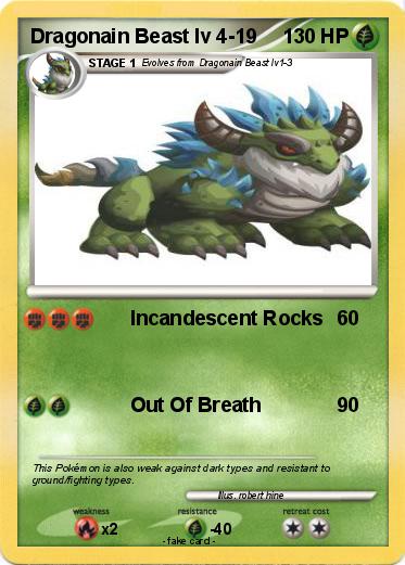 Pokemon Dragonain Beast lv 4-19