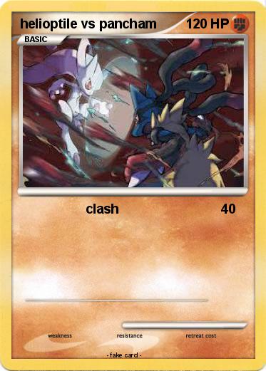 Pokemon helioptile vs pancham