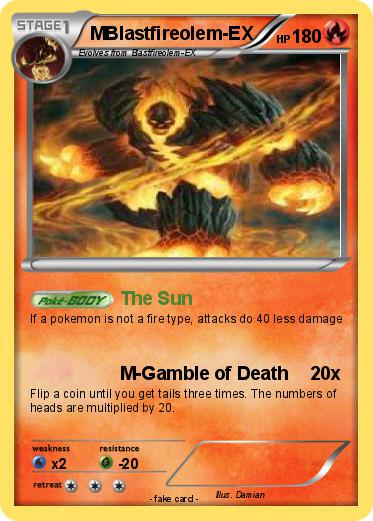 Pokemon MBlastfireolem-EX