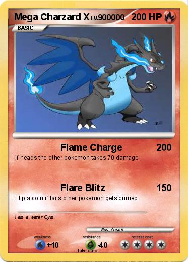 Pokemon Mega Charzard X
